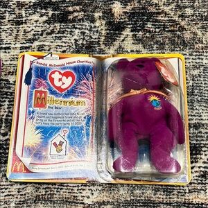 Ty Millennium the Bear - Purple Plush Toy